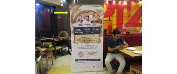 Branding in Bangalore CCD outlets. Bengaluru Café Coffee Day Standee Advertisement